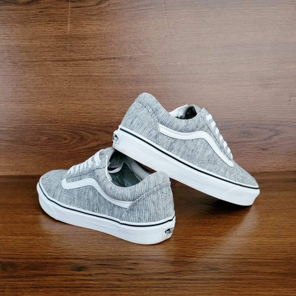 Vans Old Skool Sneakers in Rib Knit Gray - Picture 5 of 5
